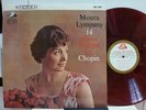 MOURA LYMPANY / 14 PIANO WALTZES OF CHOPIN, RED WAX ED1 RARE JAPAN STEREO LP NM