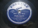 MILES DAVIS DIG? PRESTIGE 777 (VG+) 78