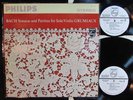GRUMIAUX: Bach sonatas and partitas for solo violin PHILIPS MLP STEREO PROMO LP