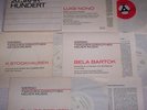 WERGO TASCHEN DISKOTHEK / STOCKHAUSEN / NONO / DEBUSSY / BARTOK / 4 x 7