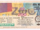 U2  Zooropa Tour 1993   Ticket / Konzertkarte / Eintrittskarte