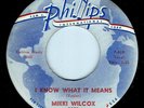 MIKKI WILCOX - I KNOW WHAT IT MEANS / WILLING AND WAITING - PHILLIPS INT. 45RPM
