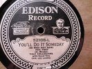 Electric Edison DIAMOND DISC 52108 YALE COLLEGIANS Fox Trot You'll do it Some 78