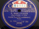 MARIE THERESE FOURNEAU - FAURE 3e Barcarole   78RPM 10