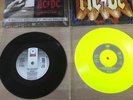 AC/DC RARE 7” ARE YOU READY LIMITED PROMO & PATCH  HARD AS A ROCK YELLOW VINYL