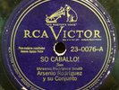 ARSENIO RODRIGUEZ SO CABALLO RCA   VERY RARE ORTOFON 2 M 78 LISTEN # 95