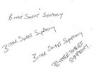 Richard Ashcroft The Verve Bittersweet Symphony Original Handwritten Signed COA