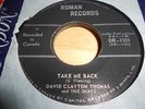 david clayton thomas/shays vinyl 45     take me back/send her home