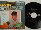 ELVIS PRESLEY Santa Claus Is Back In Town + Blue Christmas RCA 45 RPM PS Gold St