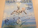IRON MAIDEN SIGNED / AUTOGRAPHED SEVENTH SON OF A SENENTH SON LP IN 1988