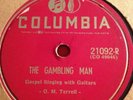 Columbia 78 RPM Sister O M Terrell - The Gambling Man 21092 E BLUES GOSPEL