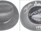 MICHAEL JACKSON SIGNED BLACK FEDORA DANGEROUS ERA
