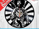Jimi Hendrix Rock Vinyl Record LP Wall Clock Home Art Decor Birthday Gift Idea