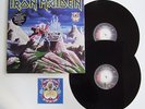 IRON MAIDEN Running Free / Run To The Hills live 2x12'' UK  IRN 7 1990 Voucher