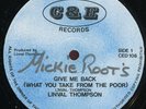 Linval Thompson - Give Me Back (What You Take From The Poor) UK C&E 12