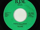 Northern Soul 45 - Velons - That's All Right - B.J.M. - VG++ mp3