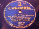JAZZ RUDY VALLEE A Jug Of Wine, A Loaf Of Bread And COLUMBIA 2738 ROYAL BLUE E+