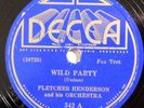 FLETCHER HENDERSON jazz 78 RPM DECCA SUNBURST 342 Wild Party Rug Cutters Swing