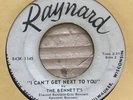 rare funk soul 45 THE BENNETTS i can't get next to you RAYNARD hear