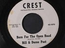 BILL & DOREE POST: Born For The Open Road / I'll Never Graduate From You 45