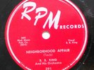 B.B. KING 78 Neigborhood / Please hurry home RPM  VG++ R&B GL16