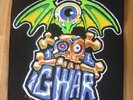 GWAR  Rücken  Aufnäher  Back  PATCH - 29 x 36 cm   cm ca 1990