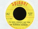 BLUEGRASS RAMBLERS Love Nobody But You on Spinner Promo Bluegrass 45 Hear