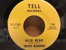 VELVET ILLUSIONS Acid Head VERY RARE NW Garage Punk Psych 45 TELL T-700 NM