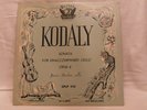 JANOS STARKER- KODALY SONATA- UNACCOMPANIED CELLO PERIOD SPLP 510 NM/EXCELLENT