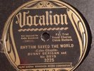 Vocalion 78 RPM Bunny Berigan - Rhythm Saved The World 3225 E-