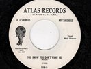 TWIN SPIN BLUES/R&B-MOJO WATSON-ATLAS 1080-YOU KNOW YOU DON'T WANT ME/ALL ALONE