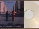 Pink Floyd Wish You Were Here LP Live In Paris 2/25/77 Gorgeous Clear Wax Rare