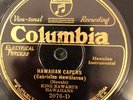 Columbia 2076D KING (Benny) NAWAHI Hawaiian Capers  HOT HAWAIIAN 1930 78 rpm  E+