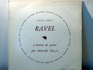 MARCELLE MEYER / RAVEL L'oeuvre de piano / ORIG ALPHA STEREO LP / EX