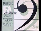 JM DARRE Quatuor Pascal FRANCK Quintet for Piano & Strings PATHE DTX 123