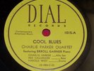CHARLIE PARKER 78 rpm Dial 1015 EE+ JAZZ/BOP Cool Blues/Bird's Nest