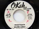 MAJOR LANCE-INVESTIGATE /LITTLE YOUNG LOVER ON OKEH NORTHERN 45-HEAR