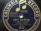 SALVATION ARMY FOUNDER GENERAL BOOTH HISTORIC 1910 COLUMBIA RECORD