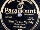 PRISCILLA STEWART: I Want to See My Baby PARAMOUNT 12740 Race Blues 78 HEAR