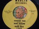 Unknown Mod Jazz R&B Popcorn Instro 45 Don Goldie Summer time MARLIN HEAR