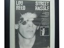 LOU REED+Street Hassle+POSTER+AD+RARE ORIGINAL 1978+FRAMED+EXPRESS GLOBAL SHIP