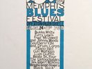 1970 Memphis Blues Concert Poster Furry Lewis Bukka White Fred McDowell lp