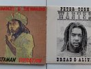 BOB MARLEY & PETER TOSH 2 Reggae LP Record Lot: Rastaman Vibration Wanted Dread