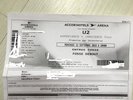 U2 CONCERT PARIS BERCY ACCOR ARENA 12 septembre 2018 1 place fosse U2  PARIS