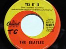 BEATLES 45rpm Capitol 5407 Canada Import Ticket to Ride b/w Yes It Is LISTEN