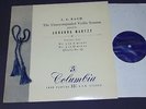 BACH unaccompanied violin sonatas 3 & 4 MARTZY columbia 33cx 1287 mint- lp