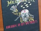 Megadeth Original 1988 Killing Is My Business Back Patch Dead Stock Metallica