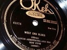 Electric Okeh 41075 Louis Armstrong Hot Five-West End Blues/Fireworks