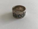 Super Rare Genuine Original 90's SUEDE Fanclub 925 Sterling Silver Thumb Ring