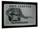 ERIC CLAPTON+Slowhand+POSTER+AD+RARE ORIGINAL 1977+FRAMED+EXPRESS GLOBAL SHIP
